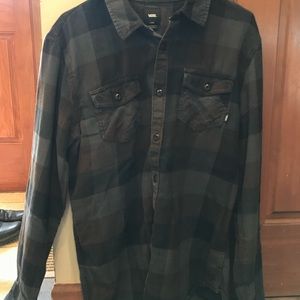 Men’s large tri colored vans flannel